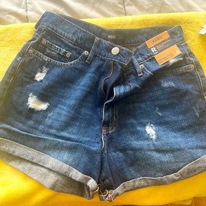 High rise curvy mom shorts